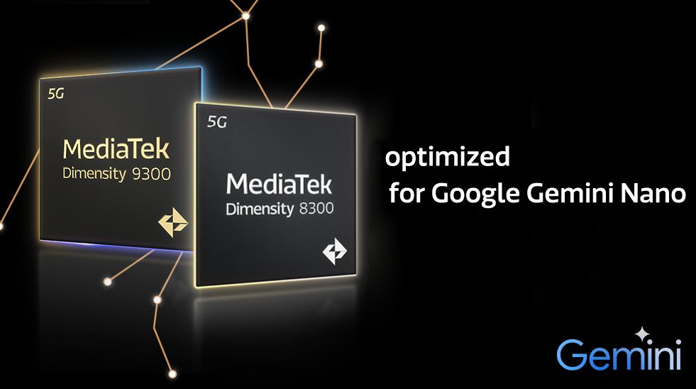 MediaTek and Google partner for on-device generative AI on Dimensity 9300 and 8300 SoCs