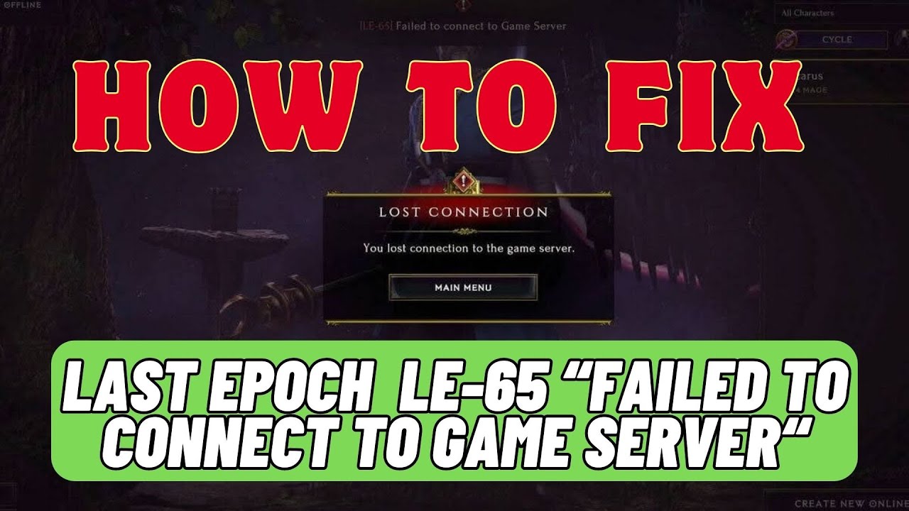LE-65 Error in Last Epoch