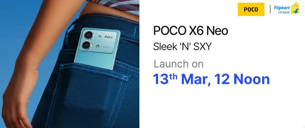 Poco X6 Neo Launching on March 13 in India