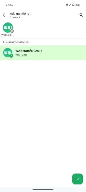 whatsapp group mentions